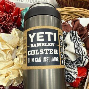 Yeti 12 oz Colster® Slim Can Cooler - NEW - Graphite (Disc Color)